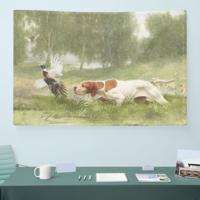 Pheasant Hunting with Pointer       Banner (Tradeshow)