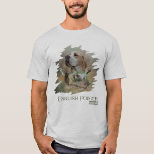Pheasant Hunting with Pointers, Art      T-Shirt