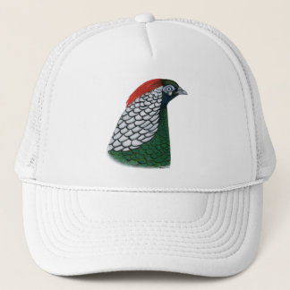 Pheasant:  Lady Amherst Head Trucker Hat