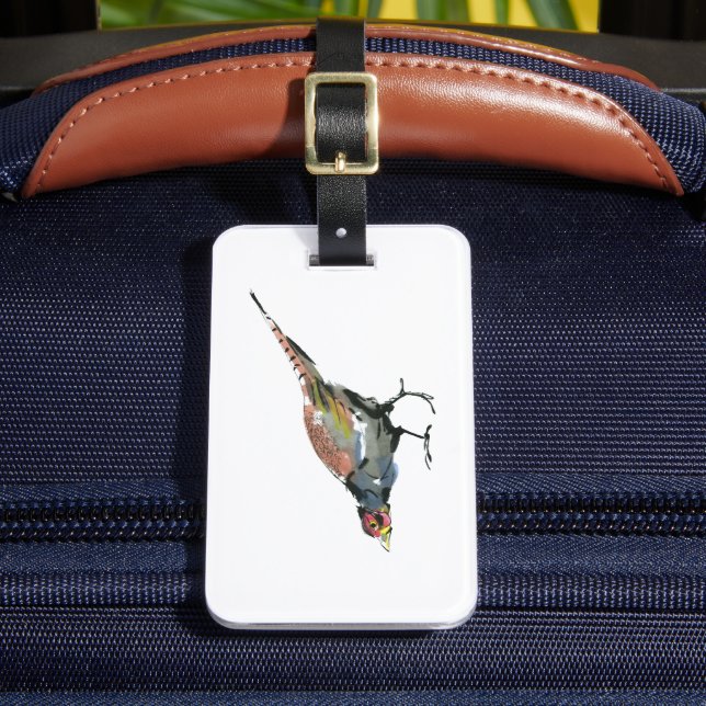 Pheasant Luggage Tag (Front Insitu 2)