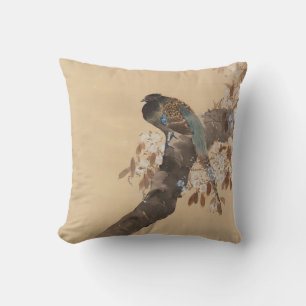 Pheasant on Cherry Blossom Branch by Ohara Koson   Cushion