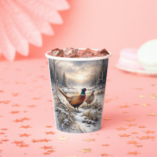 Pheasant  paper cups