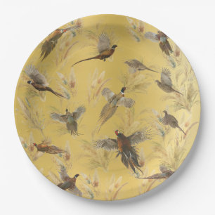 Pheasant  paper plate