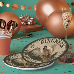 Pheasant  paper plate