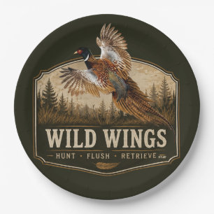 Pheasant  paper plate