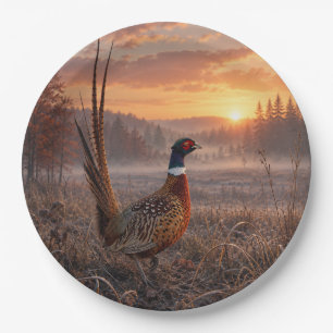 Pheasant  paper plate