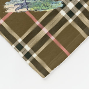Pheasant Plaid Fleece Blanket