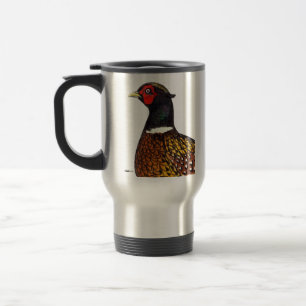 Pheasant: Ringneck Head Travel Mug