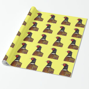 Pheasant:  Ringneck Head Wrapping Paper