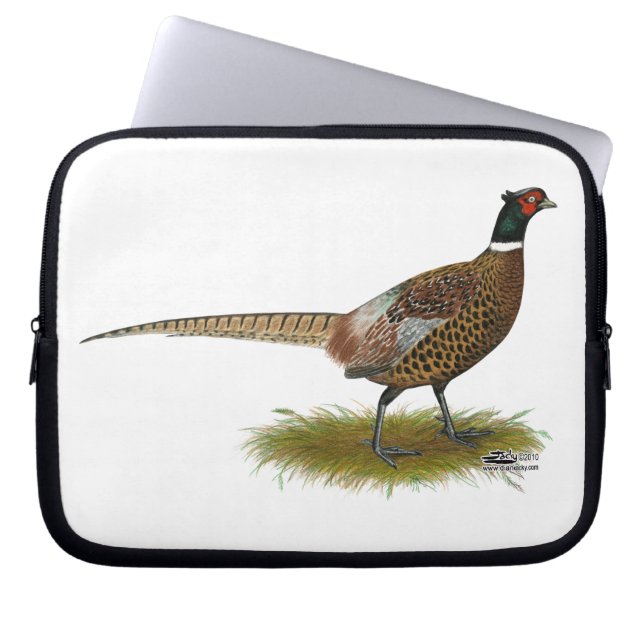 Pheasant Rooster Laptop Sleeve (Front)