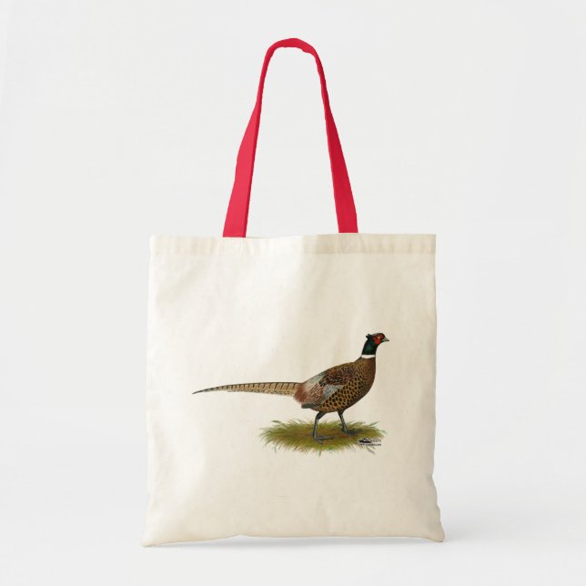 Pheasant Rooster Tote Bag (Front)