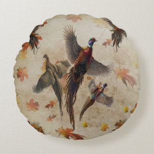Pheasant  round cushion