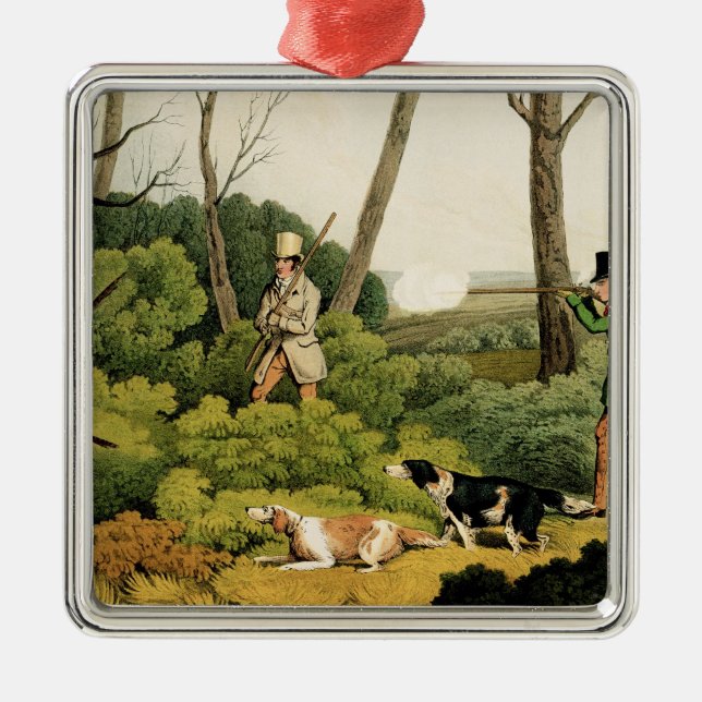 'Pheasant Shooting', pub. by Thomas McLean, 1820 ( Metal Tree Decoration (Front)