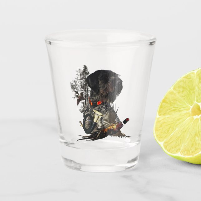 Pheasant  shot glass (Front)