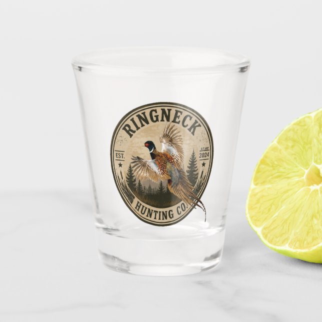 Pheasant  shot glass (Front)