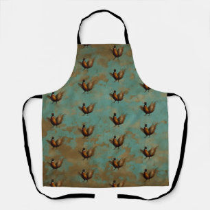 Pheasant strutting design  apron