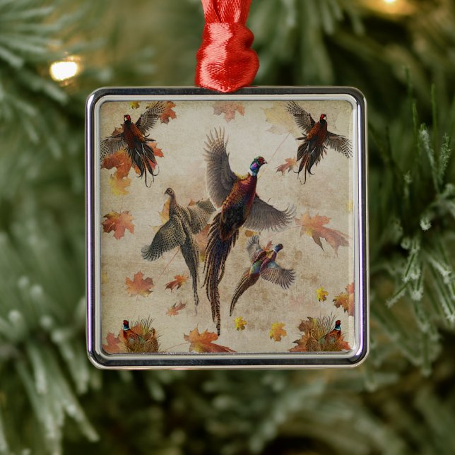 Pheasant  tapestry poster acrylic print triptych k metal tree decoration (Tree)