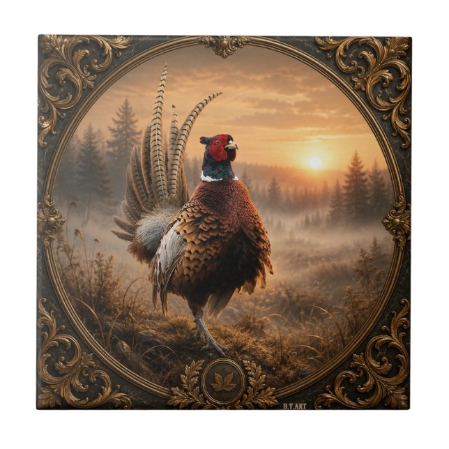 Pheasant  tile (Front)