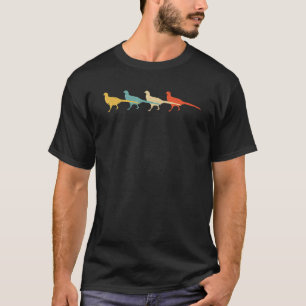 Pheasant Vintage Retro Bird Monal Animal Lover 60s T-Shirt