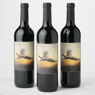 Pheasant wine label