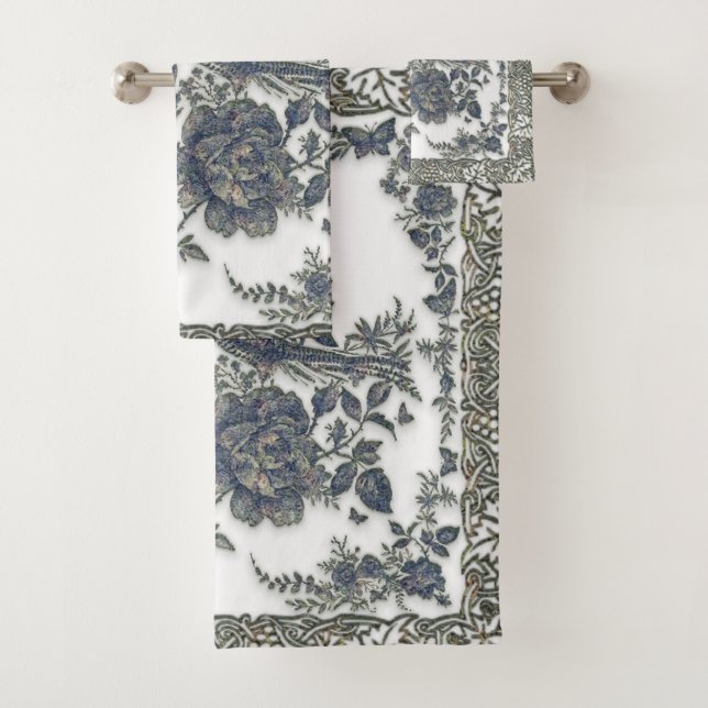 Pheasants in flowers  bath towel set (Insitu)