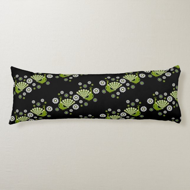  Pheasants Peacock Art Body Cushion (Front)