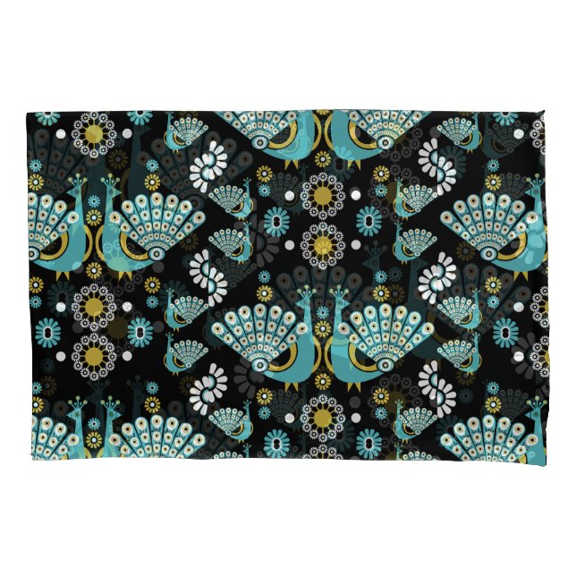  Pheasants Peacock Art Pillowcase (Front)