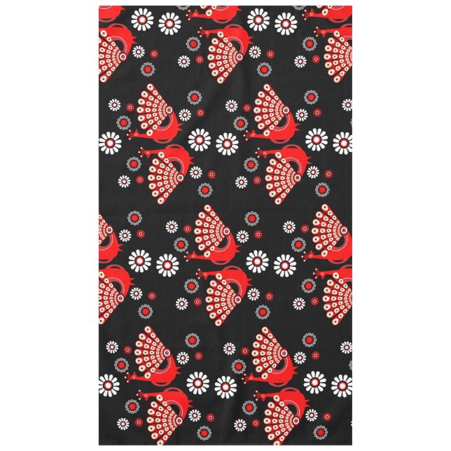  Pheasants Peacock Art Tablecloth (Front)