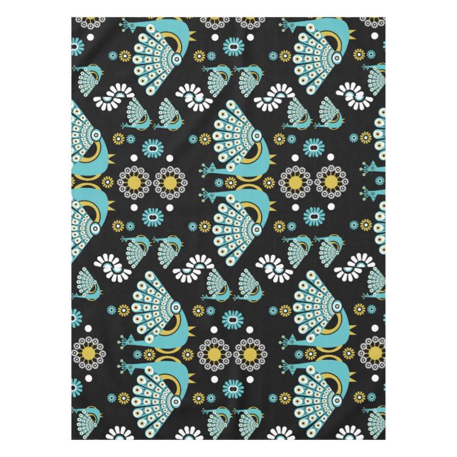  Pheasants Peacock Art Tablecloth (Front)