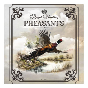 Pheasants, Royal Hunting Photo Print