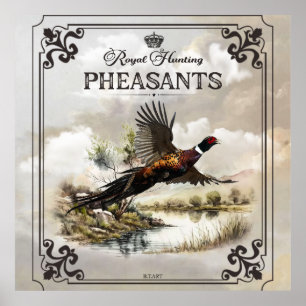 Pheasants, Royal Hunting Poster