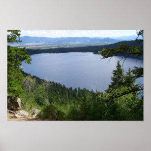 Phelps Lake I at Grand Teton National Park Poster