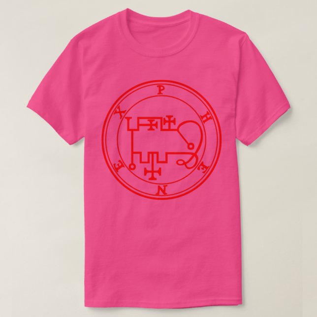 Phenex Ars Goetia Sigil Red T-Shirt (Design Front)