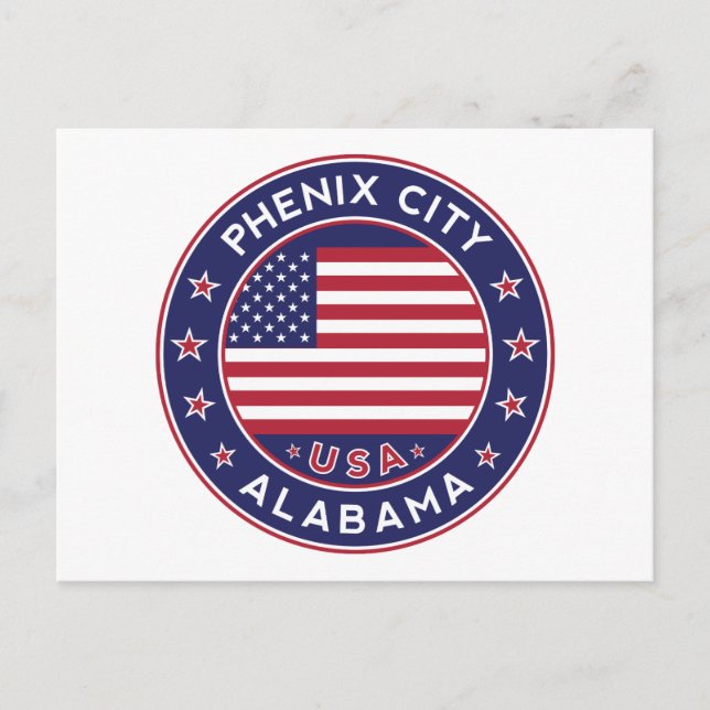 Phenix, Alabama Postcard (Front)