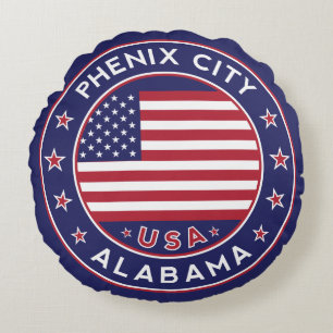 Phenix, Alabama Round Cushion