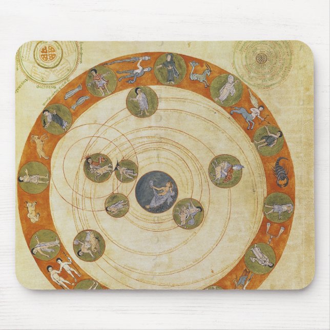Phenomena of Aratus, cosmological diagram Mouse Pad (Front)