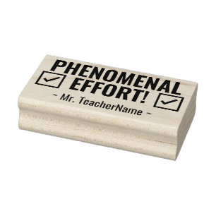"PHENOMENAL EFFORT!" Grading Rubber Stamp