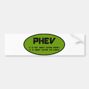 PHEV save the earth Bumper Sticker