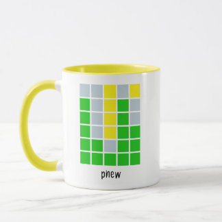 Phew Wordle gift Phew wordle, birthday present Mug