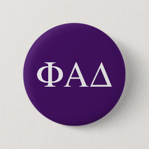 Phi Alpha Delta Greek Letters 6 Cm Round Badge