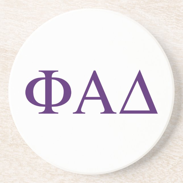 Phi Alpha Delta Greek Letters Coaster (Front)