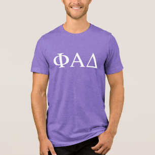 Phi Alpha Delta Greek Letters Tri-Blend Shirt