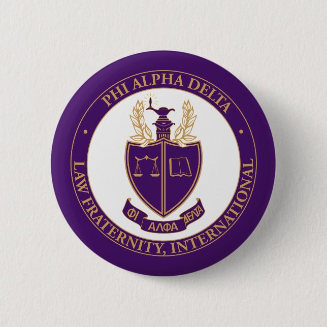 Phi Alpha Delta Logo 6 Cm Round Badge (Front)