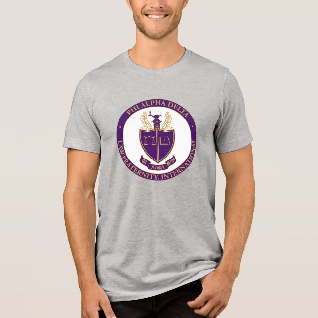 Phi Alpha Delta Logo Tri-Blend Shirt (Front)