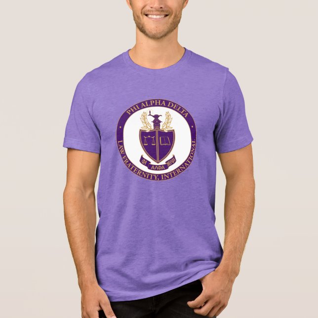 Phi Alpha Delta Logo Tri-Blend Shirt (Front)