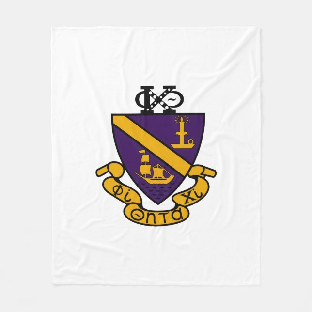 Phi Chi Theta | Colour Crest Fleece Blanket (Front)