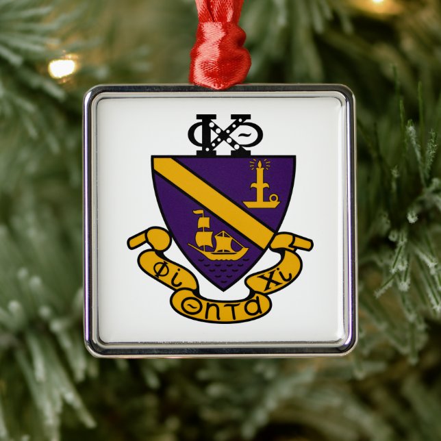 Phi Chi Theta | Colour Crest Metal Tree Decoration (Tree)