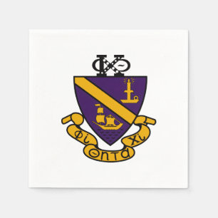 Phi Chi Theta Colour Crest Napkin