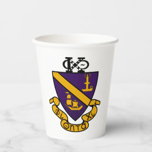 Phi Chi Theta Colour Crest Paper Cups
