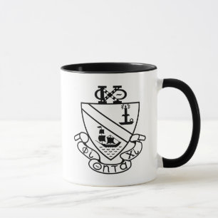Phi Chi Theta Crest B&W Mug